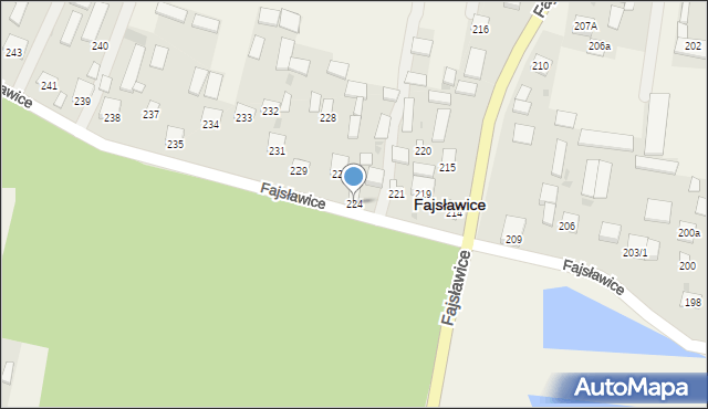 Fajsławice, Fajsławice, 224, mapa Fajsławice