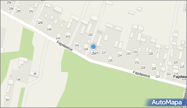 Fajsławice, Fajsławice, 238, mapa Fajsławice