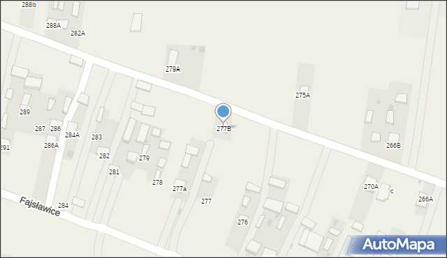 Fajsławice, Fajsławice, 277B, mapa Fajsławice