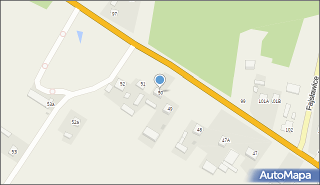 Fajsławice, Fajsławice, 50, mapa Fajsławice