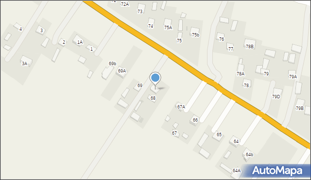 Fajsławice, Fajsławice, 68a, mapa Fajsławice