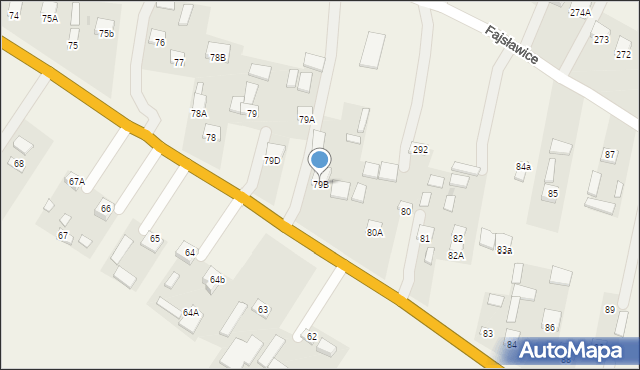 Fajsławice, Fajsławice, 79B, mapa Fajsławice