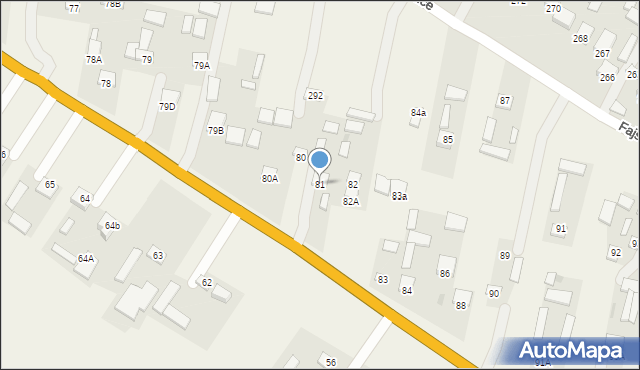 Fajsławice, Fajsławice, 81, mapa Fajsławice