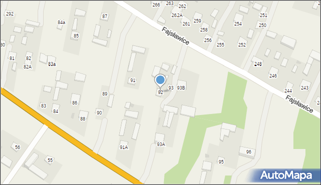 Fajsławice, Fajsławice, 92, mapa Fajsławice