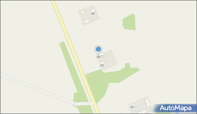 Falęcice, Falęcice, 181, mapa Falęcice