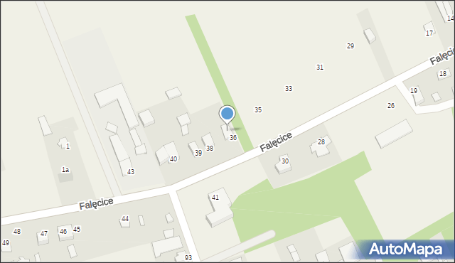 Falęcice, Falęcice, 37, mapa Falęcice