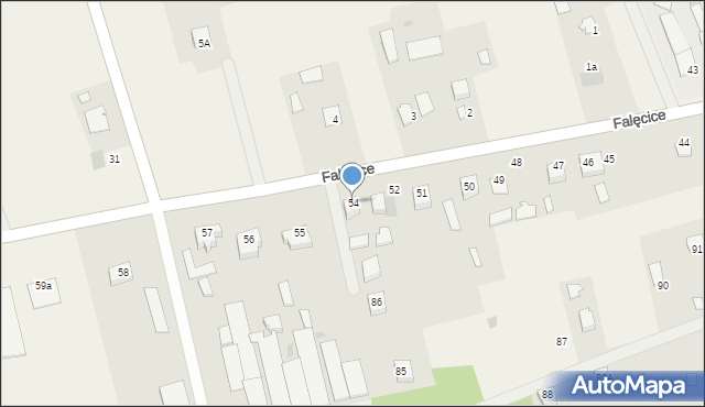 Falęcice, Falęcice, 54, mapa Falęcice