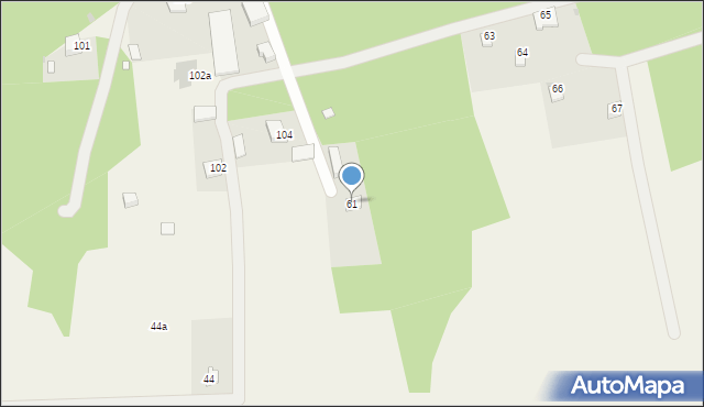 Falęcice, Falęcice, 61, mapa Falęcice