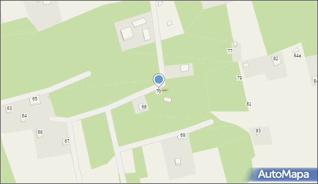 Falęcice, Falęcice, 70, mapa Falęcice