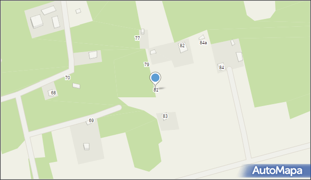 Falęcice, Falęcice, 81, mapa Falęcice