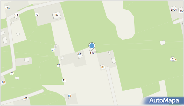 Falęcice, Falęcice, 84a, mapa Falęcice