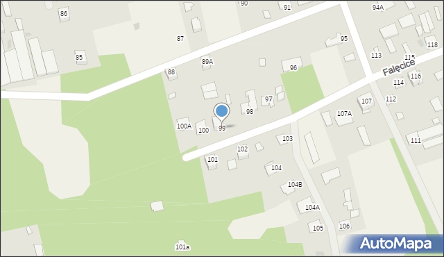Falęcice, Falęcice, 99, mapa Falęcice
