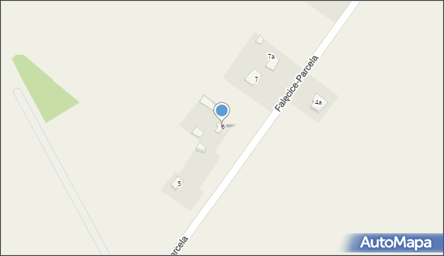 Falęcice-Parcela, Falęcice-Parcela, 6, mapa Falęcice-Parcela