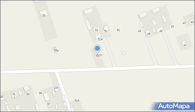 Falęcice-Wola, Falęcice-Wola, 53, mapa Falęcice-Wola