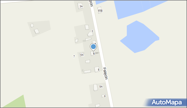 Falęcin, Falęcin, 6, mapa Falęcin