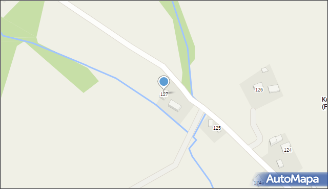 Falejówka, Falejówka, 127, mapa Falejówka