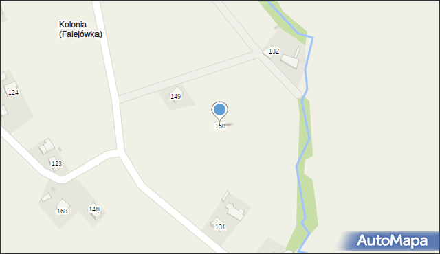 Falejówka, Falejówka, 150, mapa Falejówka