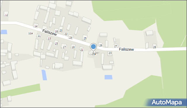 Faliszew, Faliszew, 23a, mapa Faliszew