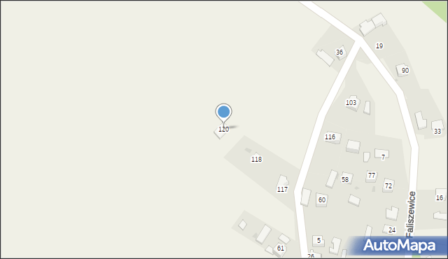 Faliszewice, Faliszewice, 120, mapa Faliszewice