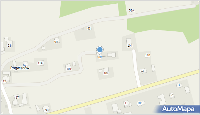 Faliszewice, Faliszewice, 69, mapa Faliszewice