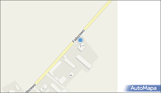 Faliszewo, Faliszewo, 1, mapa Faliszewo
