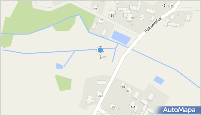 Faliszowice, Faliszowice, 30, mapa Faliszowice