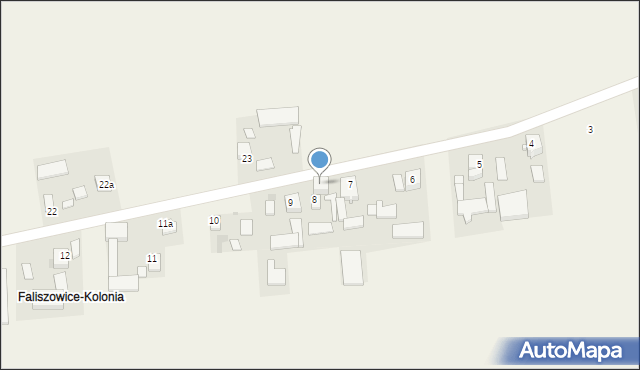 Faliszowice, Faliszowice, 8a, mapa Faliszowice