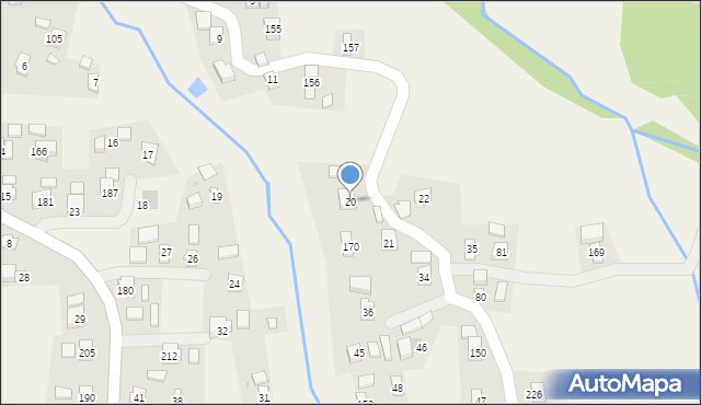 Faliszówka, Faliszówka, 20, mapa Faliszówka