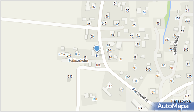 Faliszówka, Faliszówka, 84, mapa Faliszówka