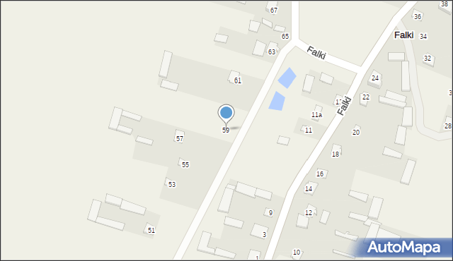 Falki, Falki, 59, mapa Falki