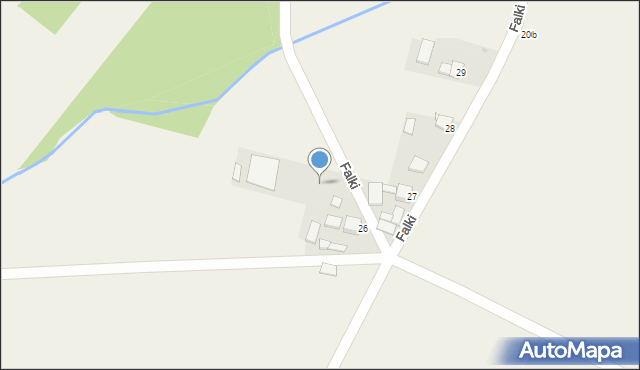 Falki, Falki, 27a, mapa Falki