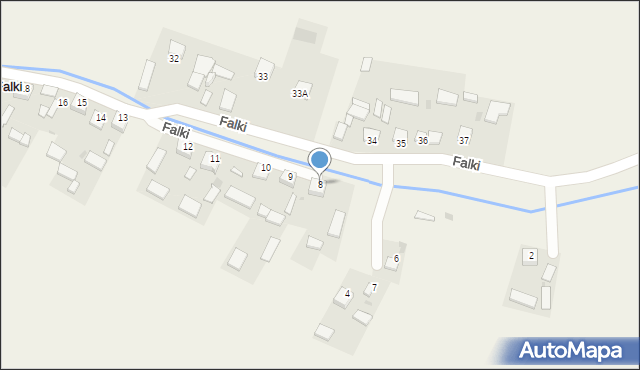 Falki, Falki, 8, mapa Falki