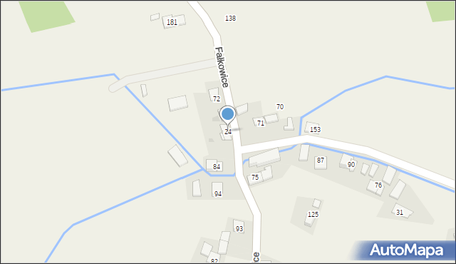 Fałkowice, Fałkowice, 24, mapa Fałkowice
