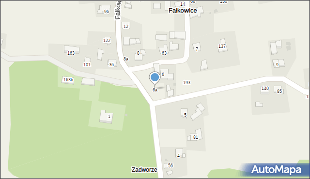 Fałkowice, Fałkowice, 6a, mapa Fałkowice