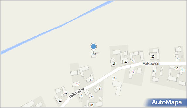 Fałkowice, Fałkowice, 17a, mapa Fałkowice