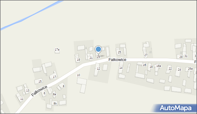 Fałkowice, Fałkowice, 23, mapa Fałkowice