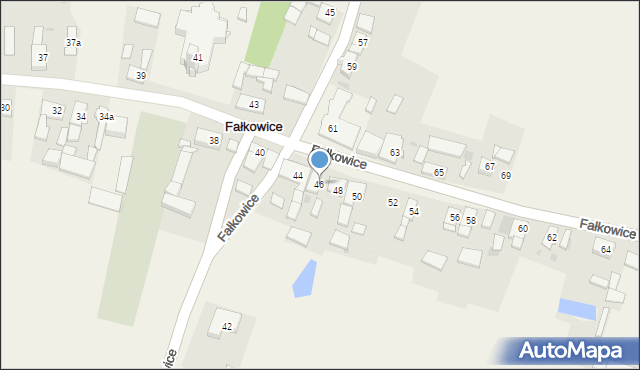 Fałkowice, Fałkowice, 46, mapa Fałkowice