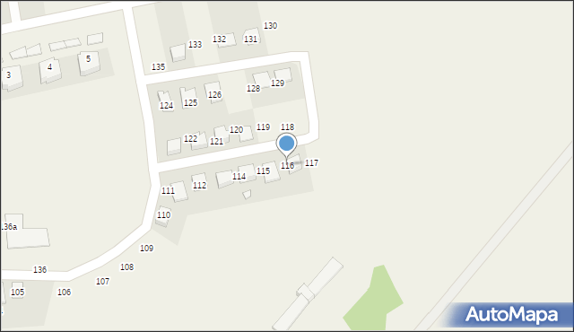 Fałkowo, Fałkowo, 116, mapa Fałkowo