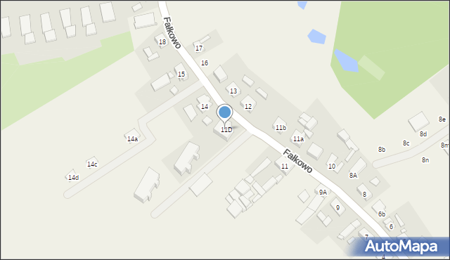 Fałkowo, Fałkowo, 11D, mapa Fałkowo