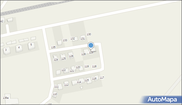 Fałkowo, Fałkowo, 129, mapa Fałkowo