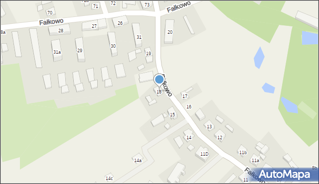 Fałkowo, Fałkowo, 18, mapa Fałkowo