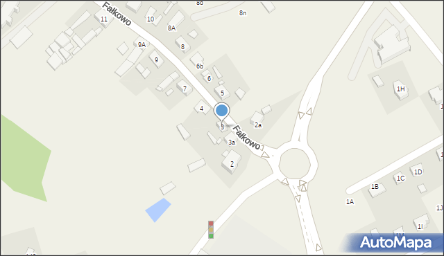 Fałkowo, Fałkowo, 3, mapa Fałkowo