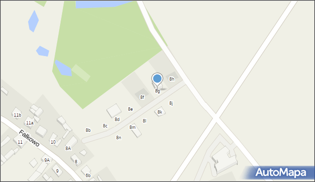 Fałkowo, Fałkowo, 8g, mapa Fałkowo