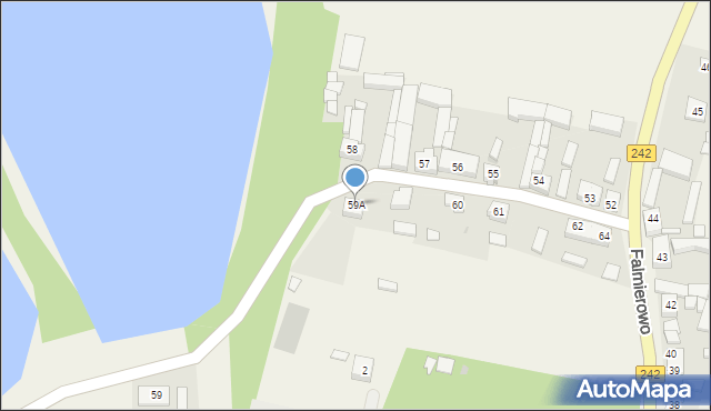 Falmierowo, Falmierowo, 59A, mapa Falmierowo