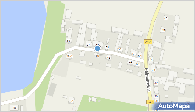 Falmierowo, Falmierowo, 60, mapa Falmierowo