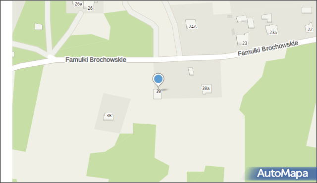 Famułki Brochowskie, Famułki Brochowskie, 39, mapa Famułki Brochowskie