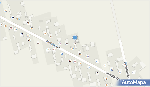 Fanisławice, Fanisławice, 68, mapa Fanisławice
