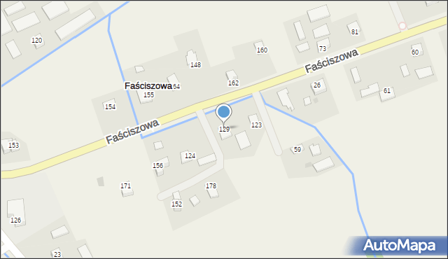 Faściszowa, Faściszowa, 129, mapa Faściszowa