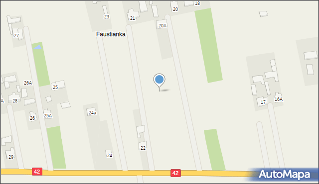 Faustianka, Faustianka, 21a, mapa Faustianka