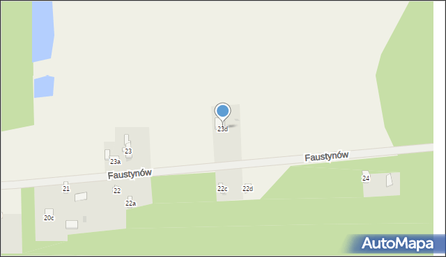Faustynów, Faustynów, 23d, mapa Faustynów